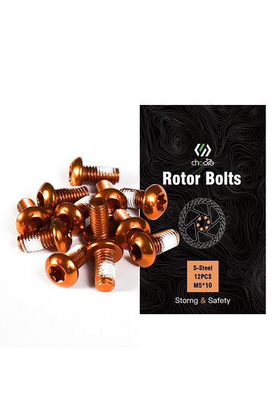 Choice Orange CNC Bicycle Accessories, Bike Disc Brake Rotor Bolt, Fit Shimano Sram Magura Disk Brake Rotor