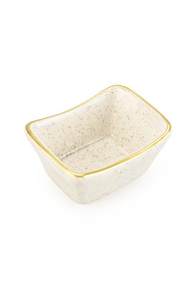 Cosiness Seramik Kayık Sosluk - Krem - 7,5 cm