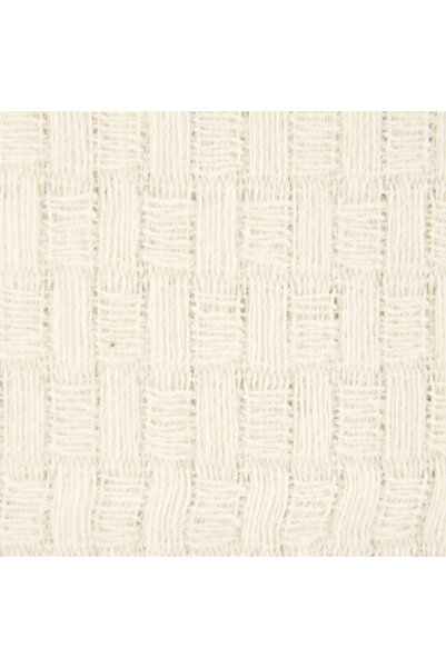 Evidea Soft Fiona Koltuk Şalı - Beyaz- 130x170 cm