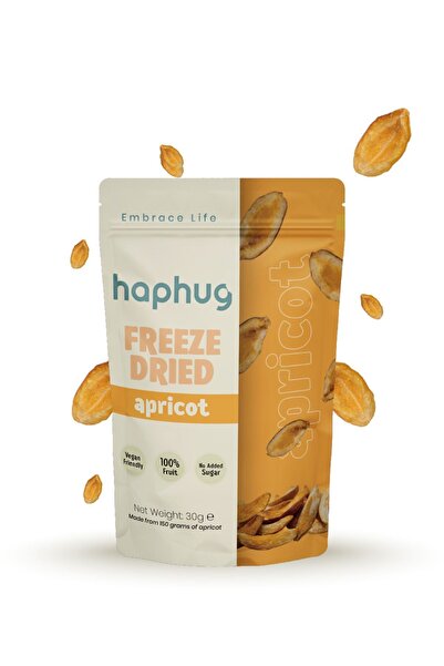 HapHug المشمش المجفف بالتجميد - الفواكه المجففة بالتجميد - الفواكه المجففة بالتجميد 30 جرام