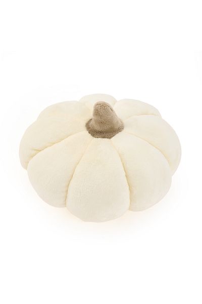 Evidea Soft Pumpkin Figured Pillow - Ecru - 25X12 cm