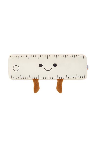 Evidea Soft Ruler Figured Pillow - White - 42X14 cm