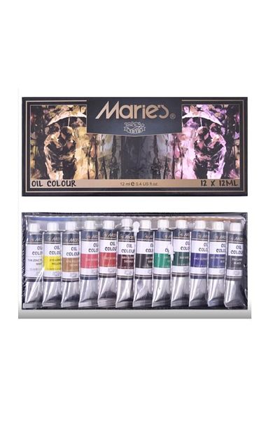 Südor MARİES MRMAR0001 OIL PAINT 12 COLORS E1381 / OIL PAINT FOR PAINTING