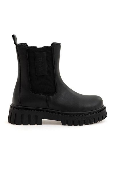 U.S. Polo Assn. Girl's Black Boots 50295097-Vr046