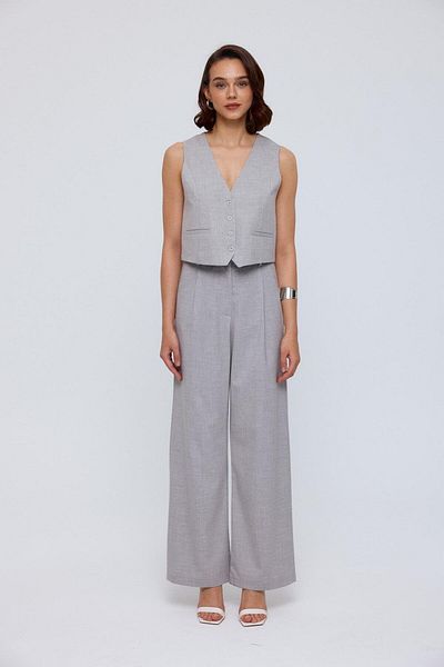 Tuba Plain Cut Gray Women's Vest
