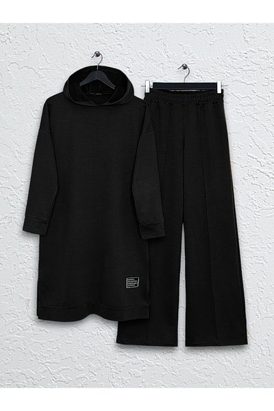 Modamorfo Grasanzug mit Kapuze und Schlitz – Schwarz