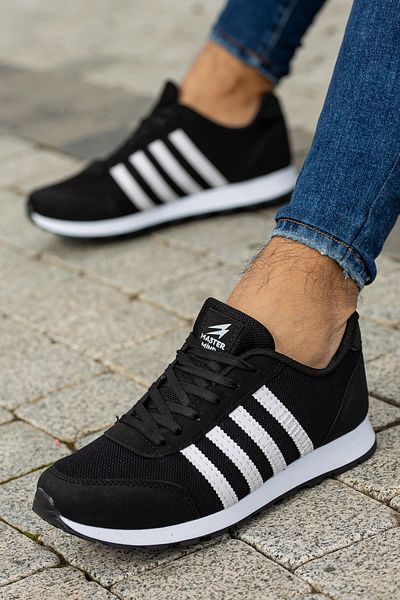 Preux Men's Daily Comfortable Sole Comfort Lace-Up Light Flexible Walking Mesh Sneaker Sports Shoes