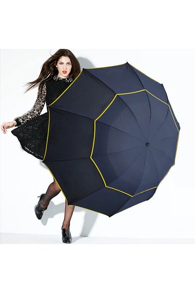 Choice 130cm Big Top Folding Umbrella Men Rain Women Double Strong Wind Resistant Large Paraguas Male La...