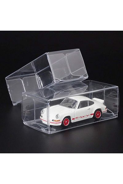 Choice 50/100pcs Protector Clear PVC Cases 1/64 Car  Toy  Dustproof Box Case Display Protection Box Case...
