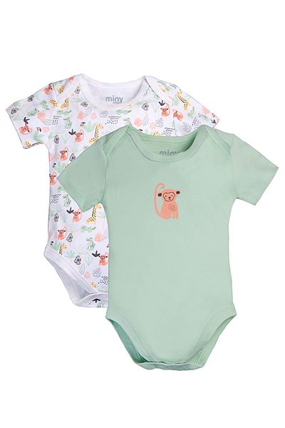 Miny Center Baby Boy 2 Pieces Short Sleeve Bodysuit