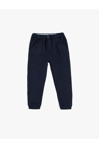 Koton Elastic Waist Button Detailed Pocketed Jogger Sweatpants