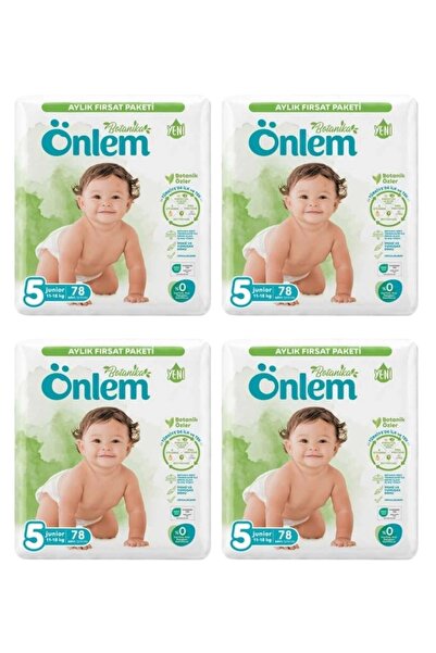 ÖNLEM Botanika 5 Beden Bebek Bezi Aylık Fırsat Paketi Junior 78 Li x 4 Adet