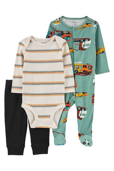 Carter's Baby Boy Jumpsuit Set 3 Pack