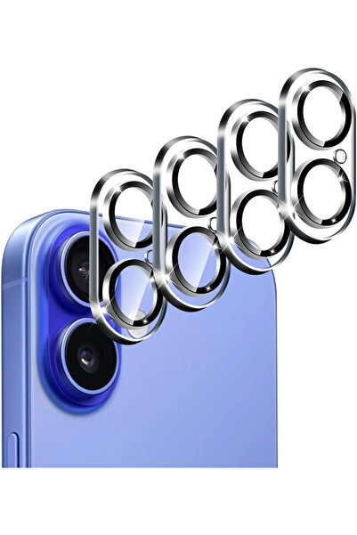 n noppax Iphone 16 Plus kaliteli  Kamera Koruyucu Uyumlu  9 Kat Sertleştirilm...