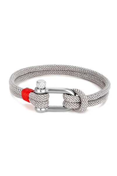 Choice سوار نجاة من الفولاذ التيتانيوم الأسود للرجال من قطعة واحدة فضي اللون ...