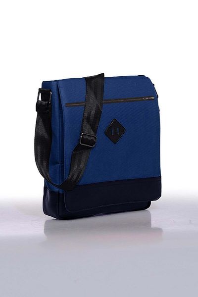 Bagorama Geantă de umăr Orjın Unisex 11 Vertical Postman cu curea încrucișată - bleumarin
