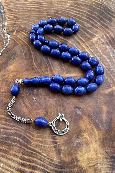 Agai Silver Pahare cu Măciuca cu Steaua Lunară, Tăiere Bezi, Culoare Albastru...