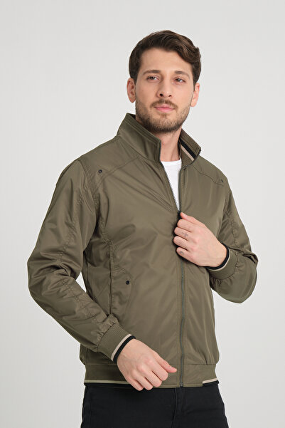 Wise Men's Stand Collar Spring Windbreaker Coat