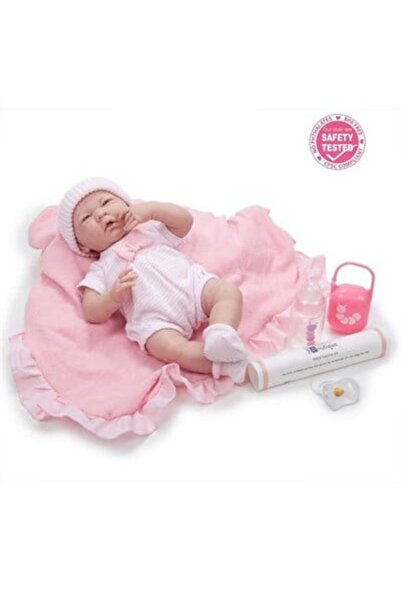 Berenguer Gerçekçi Yenidoğan Oyuncak Bebek 39 cm ve Pembe Kundak Seti