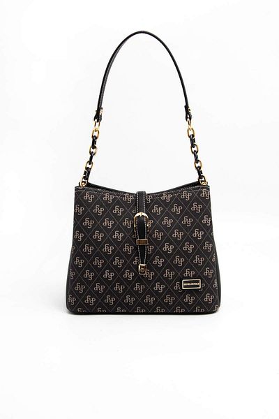 Silver Polo Silver & Polo Smoke - Black Sp974 Women's Shoulder Bag