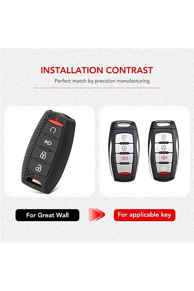 Choice Silicone Remote Car Key Case Cover For Haval H6 2022 Poer H9 H1 H4 H7 H9 F5 F7 H2S Great Wall Poe...