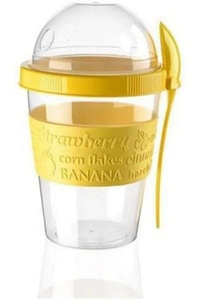 STOREMAX Deer Go Detox - Prepare Mint Yogurt Muesli Container with Lid and Take Off Nutrition