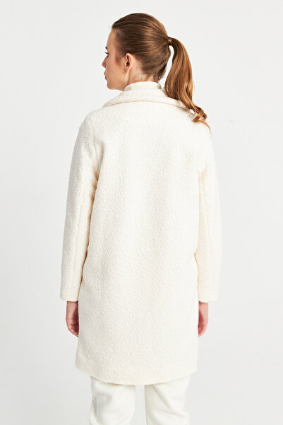 Ecrou Women's Ecru Oversize Boucle Coat