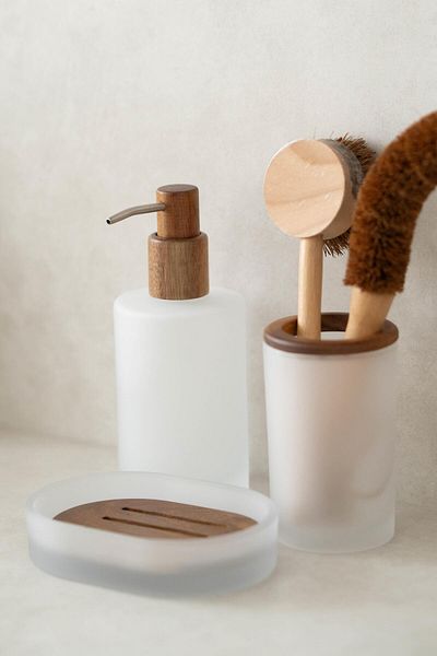 MİEN Σετ 3 τεμαχίων Mien Glass Acacia και Σετ μπάνιου - CN-56797