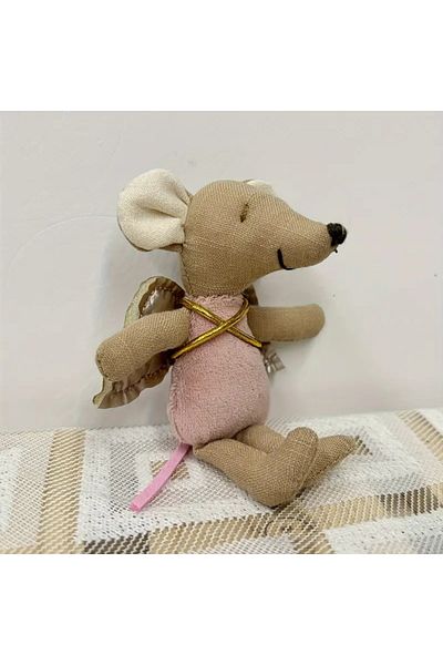 Choice Other Pink Cute Mouse Plush Toy With Wings, Ins Cloth Art Zodiac Doll - Birthday Gift, Home Decor Th