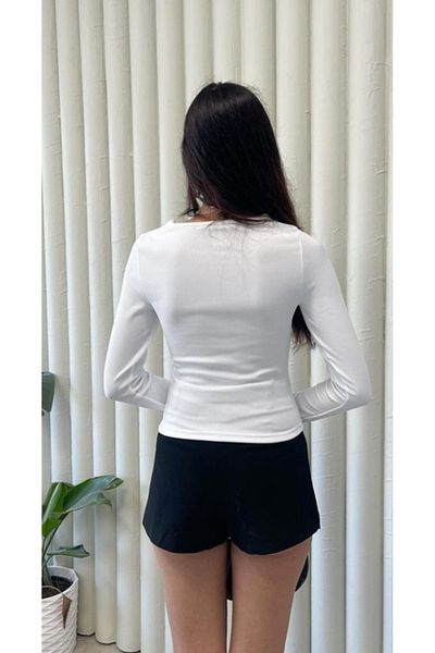 DeChival ΓΥΝΑΙΚΕΙΑ ΜΠΟΥΖΑ V-NECK ΜΕ ΑΞΕΣΟΥΑΡ / ΓΥΝΑΙΚΕΙΑ V-NECK BLOUSE