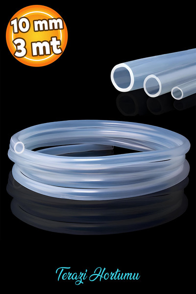 Badem10 3 metre Şeffaf Terazi Hortumu İç Çap 10 mm Termosifon Otomobil Kapı F...