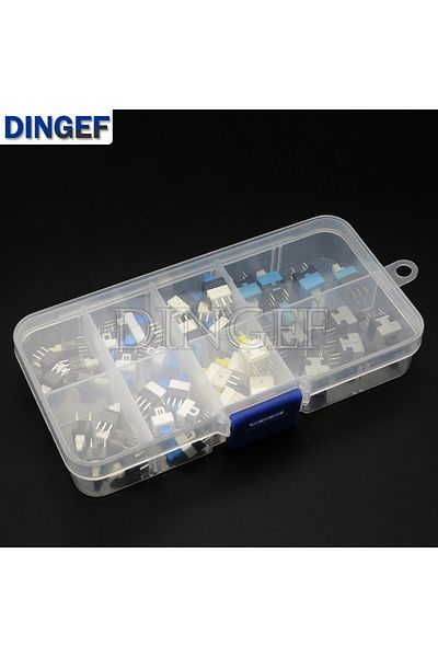 Choice 40PCS/LOT 5.8x5.8 7x7 8x8 8.5x8.5mm Self-Locking/Unlocked Push Tactile Power Micro Switch Kit 6 P...