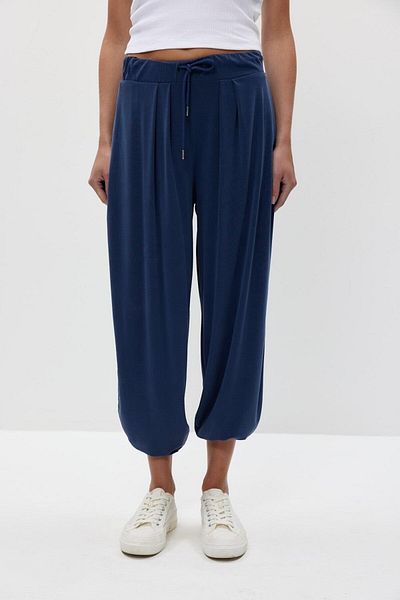 Tuba Butik Modal Shalwar Navy Blue Women's Trousers
