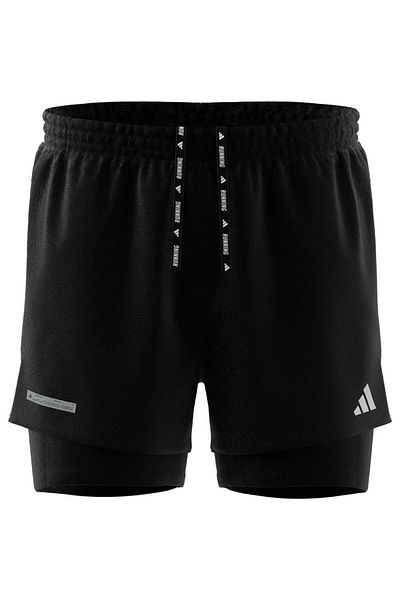 adidas Ανδρικό μαύρο σορτς προπόνησης Ultimate 2 σε 1 (IL7186)