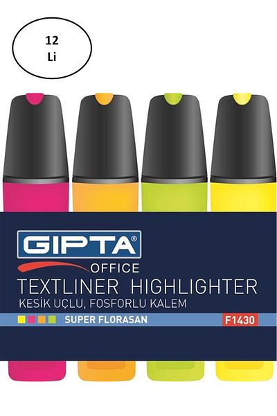 Gıpta Highlighter 5 Mm Cut Point Purple 12 Pieces