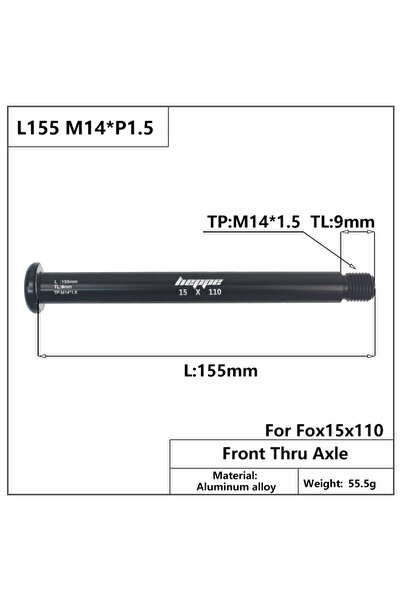 Choice FOX QR 15x110mm HEPPE Bike Fork Thru Axle MTB Front Fork 15x100 15x110...