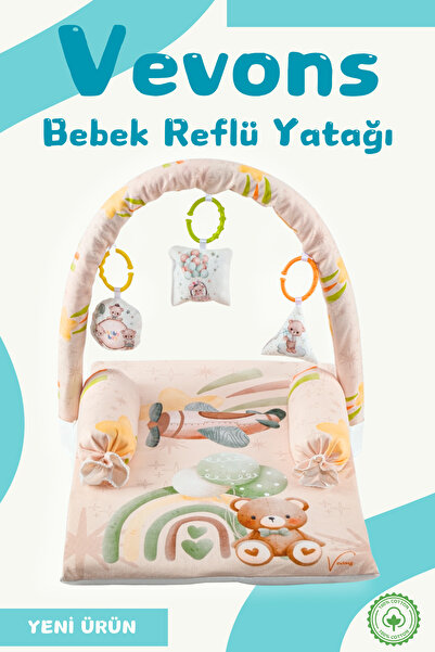vevons Baby Reflux Bed, Zippered, Washable Cover, Special Production, 100% Cotton Fabric
