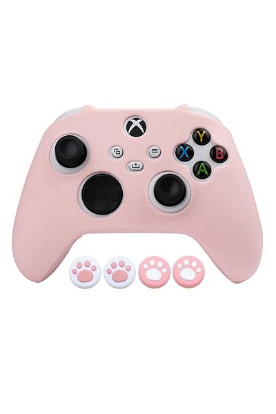 Choice Pink Soft Silicone Protective Case For Xbox Series S Controller Skin Gamepad Cover Games Accessories