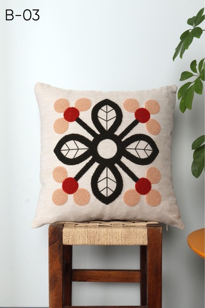 BY DİLEK ÇETİN ACCESSORY Linen Antibacterial Throw Pillow