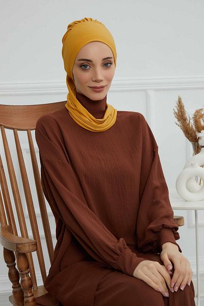 Aisha's Design عمامة قطنية ممشطة جاهزة - HT-96, HT-96