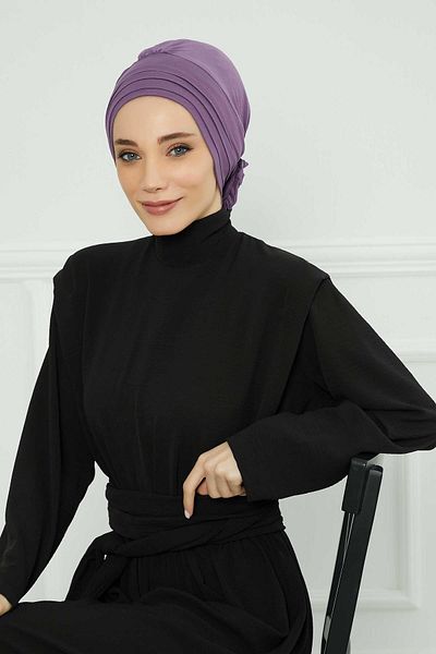 Aisha's Design موديل B-74 بونيه قطني ممشط