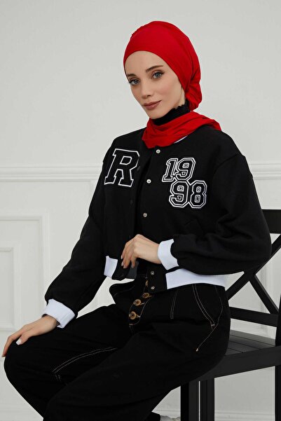 Aisha's Design Combed Cotton Ready-To-Wear Turban,Ht-96,Ht-96,Red