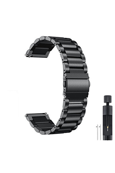 Choice سوار معصم ذكي بديل معدني Correa مقاس 22 مم أسود لساعة OnePlus Watch 2/...