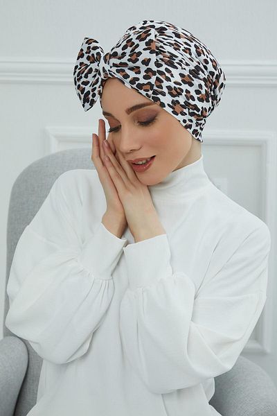 Aisha's Design Giant Bow Patterned Bonnet - B-11Yd
