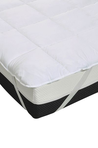 mandeep yatak Mattress Pad Mattress Protector 100% Micro Cotton Fabric 400 Grams with Four Corner Elastic
