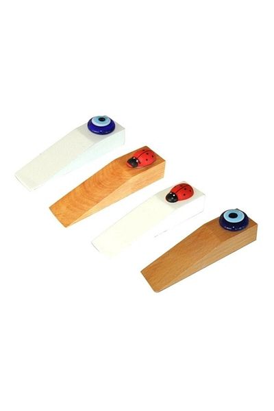 Ceka Wooden Ladybug Patterned Door Stopper