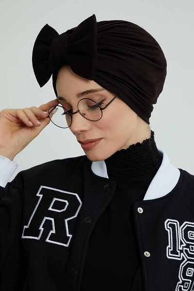 Aisha's Design بونيه قطن ممشط على شكل فراشة موديل B-27