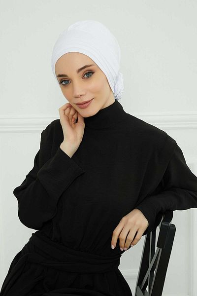 Aisha's Design موديل B-74 بونيه قطني ممشط