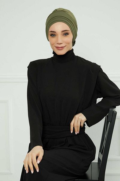 Aisha's Design موديل B-74 بونيه قطني ممشط