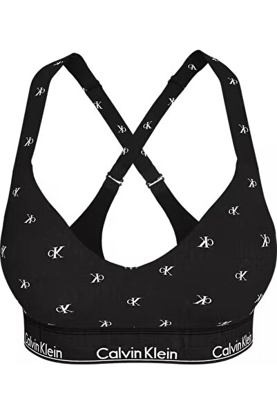 Calvin Klein حمالة صدر نسائية بيضاء - تصميم رفع، قطن عضوي